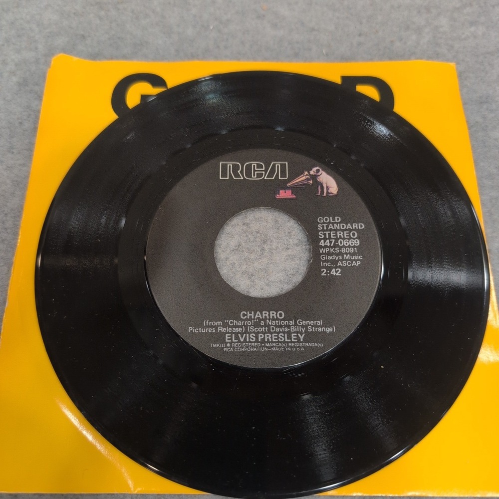 Elvis Presley Charro Memories RCA Gold Standard 447-0669 45 RPM - Picture 2 of 3